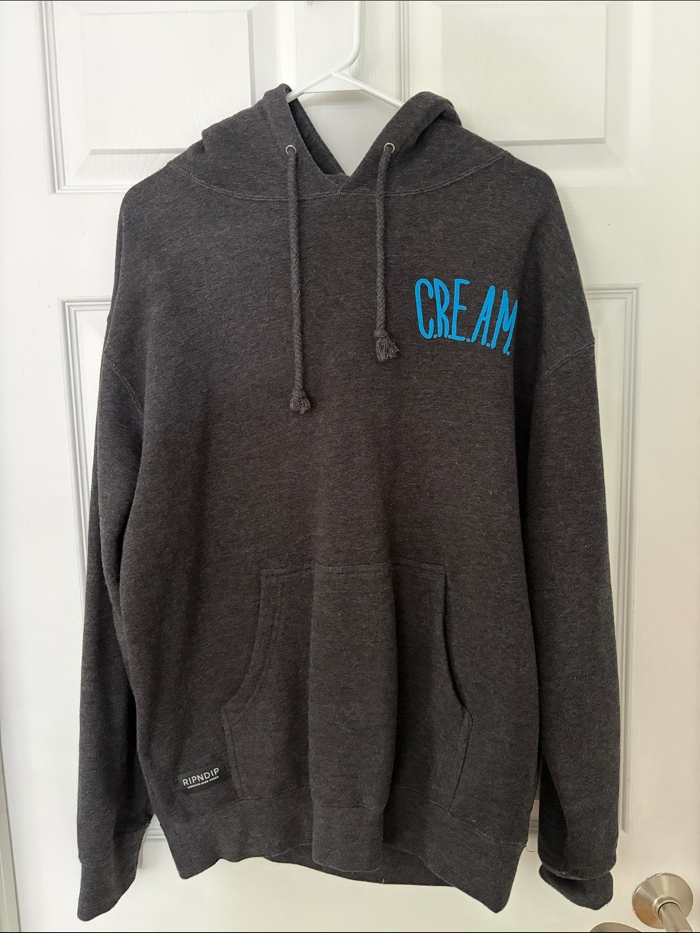 RIPNDIP C.R.E.A.M. Charcoal Men's Hoodie